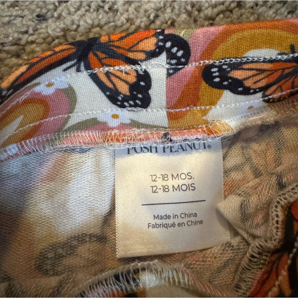 Posh Peanut Retro Monarch Butterfly Print Set - Picture 3 of 6
